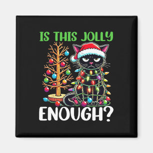 Aimant Est-Ce Que C'Est Assez Jolly Assez Drôle Chat Noir