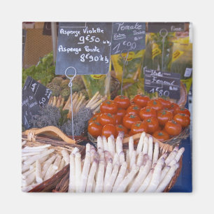 Aimant Étal de marchand de marché de rue avec des blancs