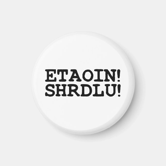 AIMANT ETAOIN ! SHRDLU ! (Devant)