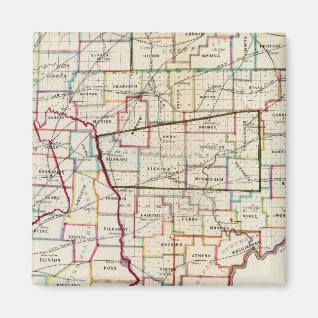 Aimant État de l'Ohio (Devant)