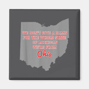 Aimant État de l'Ohio, on se fiche du Michigan