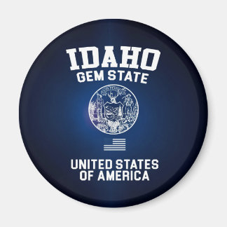Aimant État d'Idaho Gem