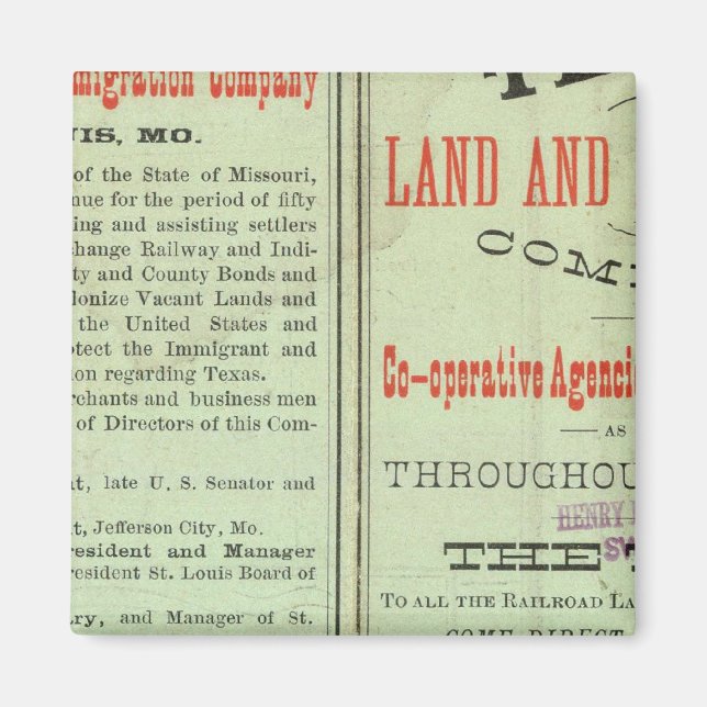 Aimant État du Texas (Devant)