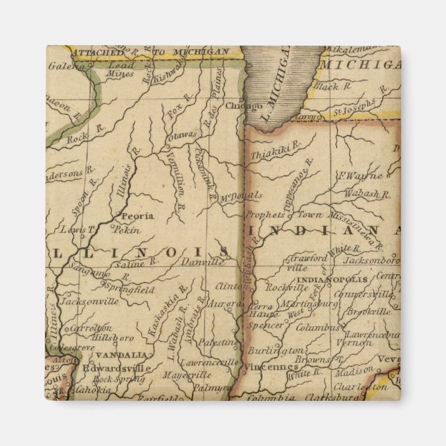 Aimant États occidentaux (Devant)