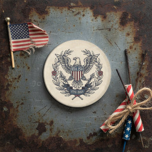 Aimant États-Unis 250 Aigle patriotique motif héritage Cr