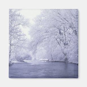 Aimant États-Unis, Kentucky, Louisville. Couvert de neige
