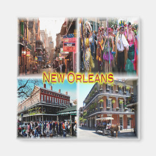 Aimant États-Unis - Nouvelle-Orléans - Bourbon Street - M