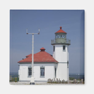 Aimant États-Unis, Washington, Seattle, phare d'Alki Poin