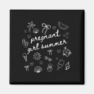 Aimant Été de fille enceinte drôle bébé annonce T