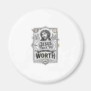 Aimant Étiquette de prix de Jésus vaut Étiquette de prix 