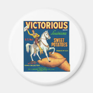 Aimant Étiquette vintage de produit alimentaire de