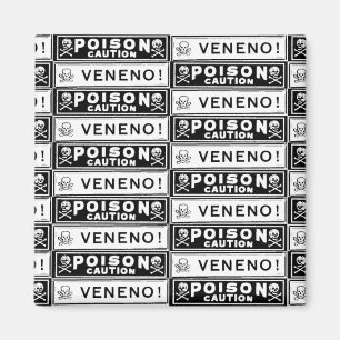 Aimant Étiquettes vintages de poison