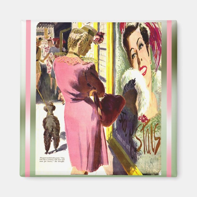 Aimant Étoile de cinéma vintage (Devant)