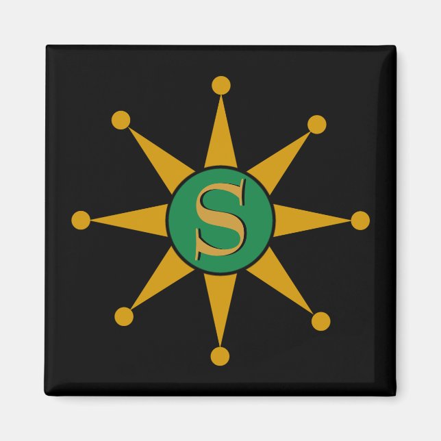 Aimant Étoile rétro (Devant)