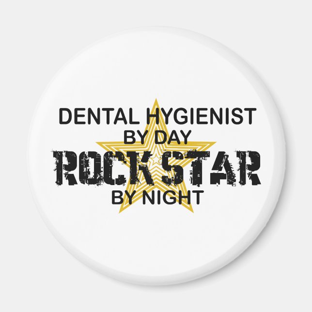 Aimant Étoile rock hygiéniste dentaire (Devant)