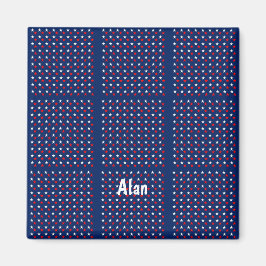 Aimant Étoile rouge blanc/bleu magnétique