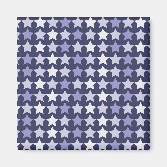 Aimant Étoiles bleues de la marine patriotique (Devant)