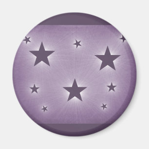 Aimant Étoiles dans le ciel nocturne Magnet, violet