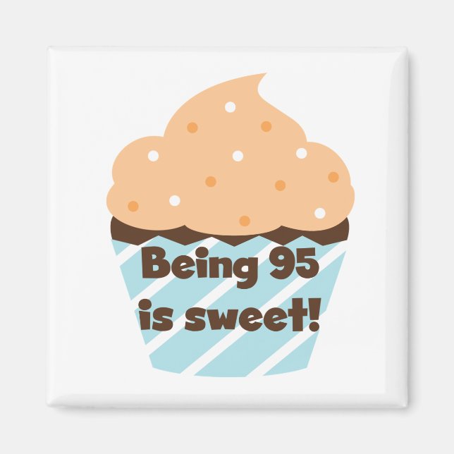 Aimant Etre 95 est doux t-shirts et cadeaux d'anniversair (Devant)
