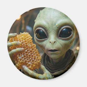 Aimant Être Alien Extraterrestre avec un Nid d'Abeille