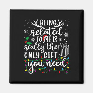 Aimant Etre Lié À Moi Drôle Noël Famille Xmas Pa