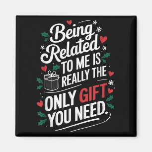 Aimant Etre Lié À Moi Drôle Noël Famille Xmas Pa