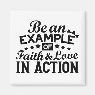 Aimant Être un exemple de foi et d'amour en action