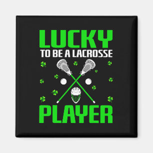 Aimant Être un joueur de crosse Shamrock de la Saint Patr