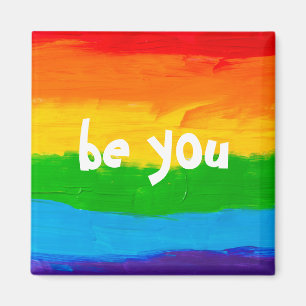 Aimant être vous Couleurs Arc-en-ciel Gay Lesbian LGBT