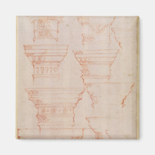 Aimant Étude de W.18v des capitaux de colonne