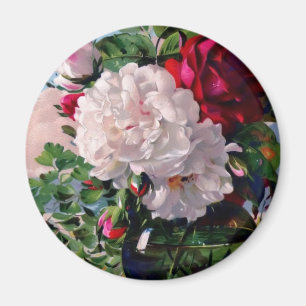 Aimant Étude florale victorienne de vase