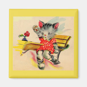 Aimant étudiant en chat kitten