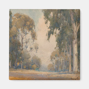 Aimant Eucalyptus (1922) – Aquarelle botanique délicate