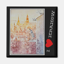 Aimant EVE Peint Matin à Cracovie, Pologne