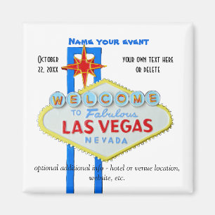 Aimant Événement personnalisé Las Vegas