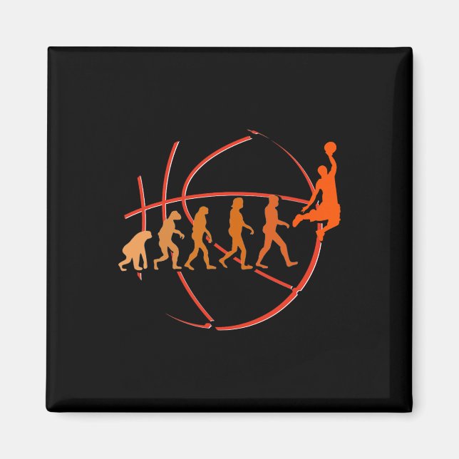 Aimant Evolution Basketball Player Ball Game Hos (Devant)