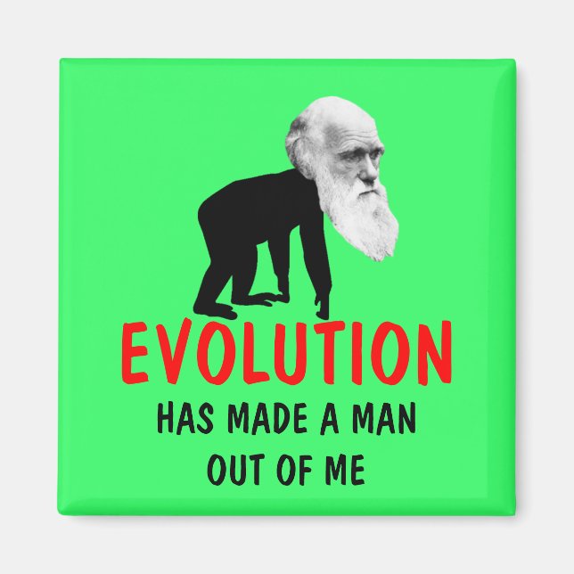 Aimant évolution Darwin (Devant)