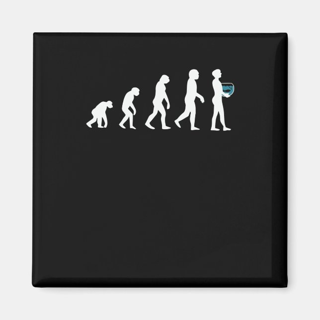 Aimant Évolution de l'aquariophile (Devant)