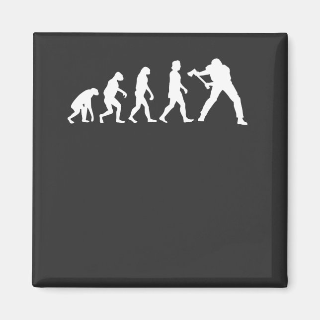 Aimant Évolution du bûcheron (Devant)