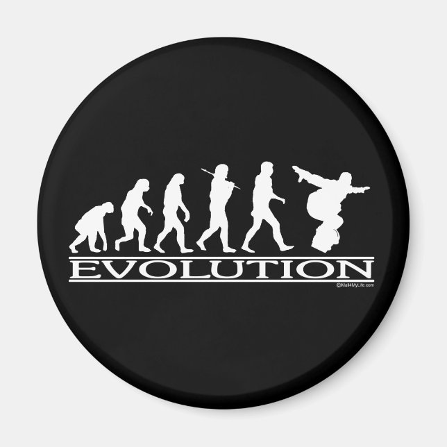 Aimant Evolution - Snowboard (Devant)