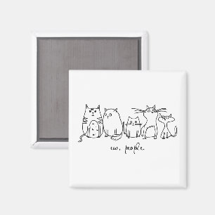Aimant Ew, Les Gens Drôle Amoureux de les chats Meowy