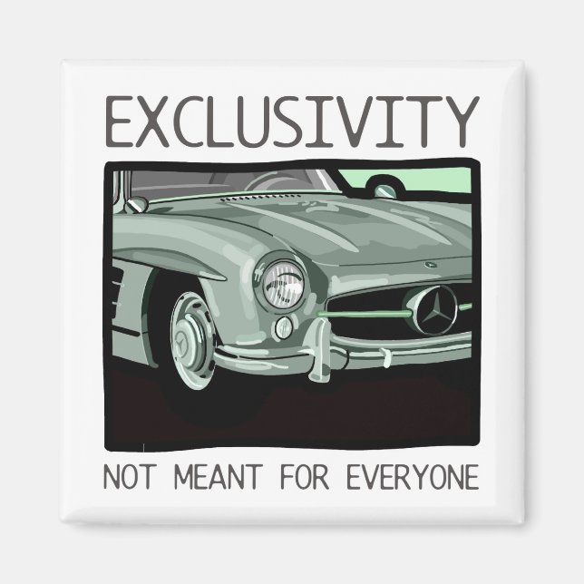 Aimant Exclusivité et richesse - vieille voiture classiqu (Devant)