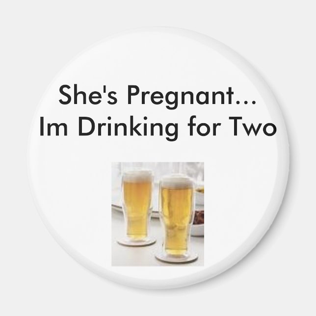 Aimant excuse de grossesse (Devant)