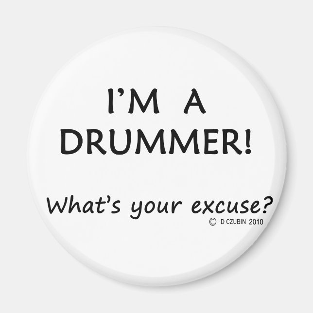Aimant Excusez le batteur (Devant)