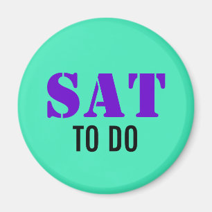 Aimant EXEMPLE : SEULEMENT COULEUR / menthe + votre texte