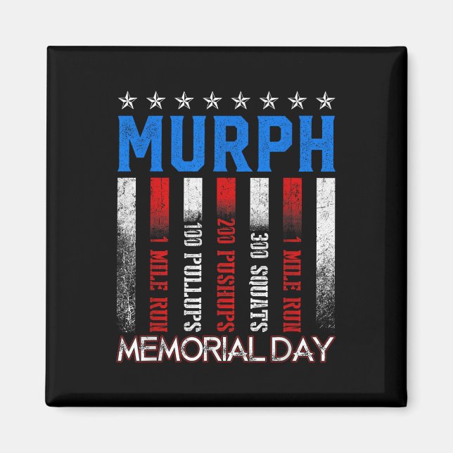 Aimant Exercice Murph Challenge Mémorial Murph (Devant)