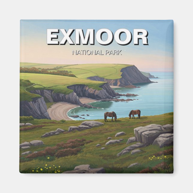 Aimant Exmoor National Park Pony Travel (Devant)