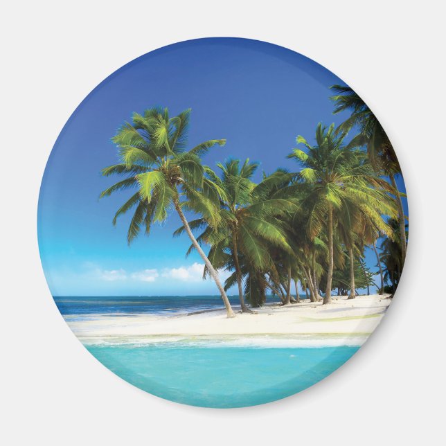 Aimant Exotic beach throw pillow (Devant)
