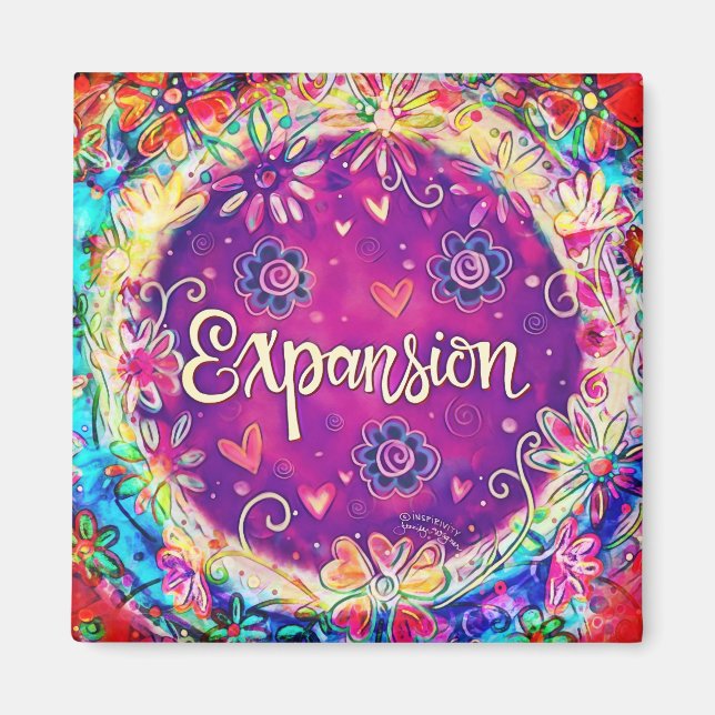 Aimant Expansion Plutôt amusant Floral Moderne Inspirivé (Devant)