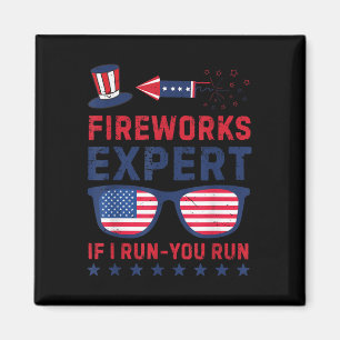 Aimant Expert en feux d'artifice - Je cours, vous courez,